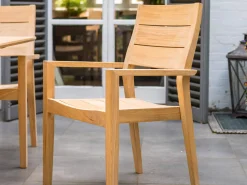 Roble Holz Gartenstuhl Tivoli Highback stapelbar