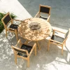 Roble Holz Gartenstuhl Tivoli stapelbar Sling Charcoal