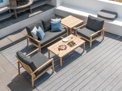 Roble Holz Lounge 2-Sitzer Sofa Tivoli