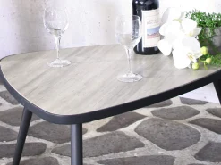 Sensline Metall Keramik Couchtisch Dora 80x40cm