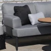 2-Sitzer Aluminium Loungesofa Vinpearl mit Armlehnen