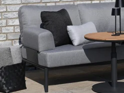 2-Sitzer Aluminium Loungesofa Vinpearl mit Armlehnen