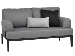 2-Sitzer Aluminium Loungesofa Vinpearl mit Armlehnen