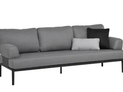 3-Sitzer Aluminium Lounge Sofa Vinpearl mit Armlehnen