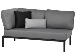 2-Sitzer Aluminium Loungesofa Vinpearl mit Ecke