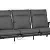 3-Sitzer Loungesofa verstellbar Fairfield Aluminium Rope Teak