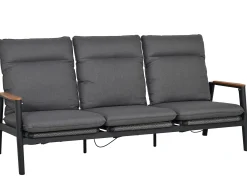 3-Sitzer Loungesofa verstellbar Fairfield Aluminium Rope Teak