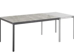 Soft Ausziehtisch Alu Keramik 160 / 220 x 100 cm