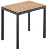 Soft Dining Tisch Alu anthracite Teak