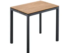 Soft Dining Tisch Alu anthracite Teak