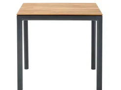 Soft Dining Tisch Alu anthracite Teak