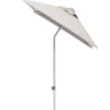 Sonnenschirm Easy-Push 150x210cm silber/hellgrau meliert