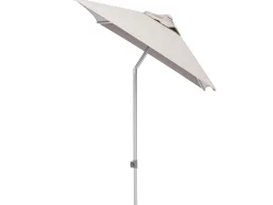 Sonnenschirm Easy-Push 150x210cm silber/hellgrau meliert