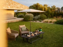 Sonnenschirm mit Kurbel VITA® Torna Aluminium anthrazit