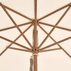 Sonnenschirm PIAZZA® Aluminium Holzoptik Ø250cm Stoffqualität 2