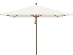 Sonnenschirm PIAZZA® Aluminium Holzoptik 250x250cm Stoffqualität 2