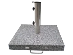 Sonnenschirmständer eckig 35kg Granit grau