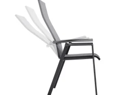Soul Verstellsessel hoch anthracite mit Alu-Armlehne