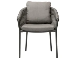 Stapelsessel Corda Alu anthracite String Flex anthracite Kissen 072 anthracite