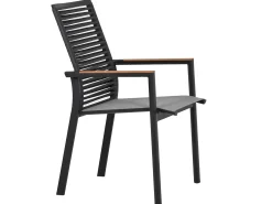 Stapelsessel Toulouse Alu anthrazit Rope Dark Grey