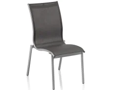 Stapelstuhl Tampa Alu Outdoorgewebe silber/anthrazit