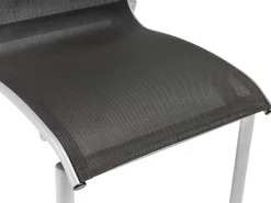 Stapelstuhl Tampa Alu Outdoorgewebe silber/charcoal