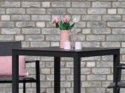 Stehtisch Barolo Aluminium anthrazit HPL 80x80cm