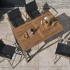 Stehtisch Outdoor Edelstahl Barolo Teakholz 138x80cm
