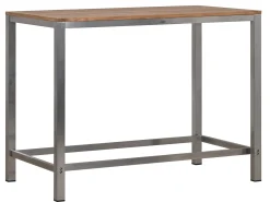 Stehtisch Outdoor Edelstahl Barolo Teakholz 138x80cm