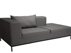 Taavi Recamiere Armlehne links Outdoorstoff seidenschwarz