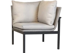 Tammo Eckelement Dining-Lounge Alu schwarz matt Textilen