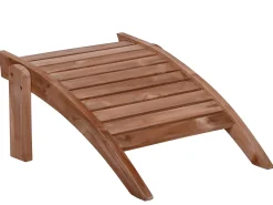 Teak Adirondack Chair Silfia mit Fußhocker