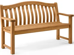 Teakholz Bank Turnberry 154cm 3-Sitzer