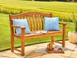 Teakholz Bank Turnberry 154cm 3-Sitzer