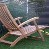 Teakholz Deckchair Milano Premium