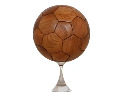 Teakholz Deko Fußball Ø22cm