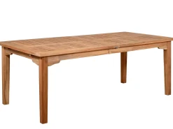 Teakholz Doppel-Ausziehtisch Milano Premium 200/250/300x100cm
