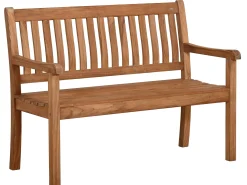Teakholz Garten Bank Lugana 120cm 2-Sitzer