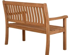 Teakholz Garten Bank Lugana 120cm 2-Sitzer