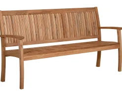 Teakholz Gartenbank Milano Premium 184cm 4-Sitzer