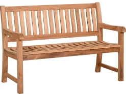 Teakholz Gartenbank Napa 130cm 2-Sitzer