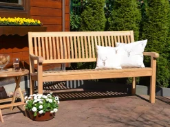 Teakholz Gartenbank 3-Sitzer Coral 150cm
