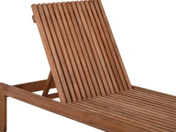 Teakholz Gartenliege Rollenliege Java Deluxe