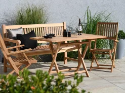 Teakholz Klapptisch Hampton 120x80cm