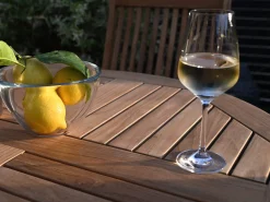 Teakholz Klapptisch Milano Premium Ø90cm