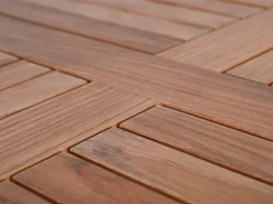 Teakholz Klapptisch Milano Premium Ø90cm