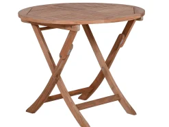 Teakholz Klapptisch Milano Premium Ø90cm