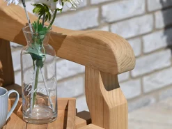 Teak Holz Parkbank Torino 180cm 4-Sitzer