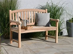 Teakholz Sitzbank Anita 2-Sitzer 120cm