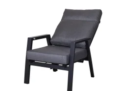 4-teiliges funktionales Alu Loungeset Providence HPL Lifttisch 138x80cm